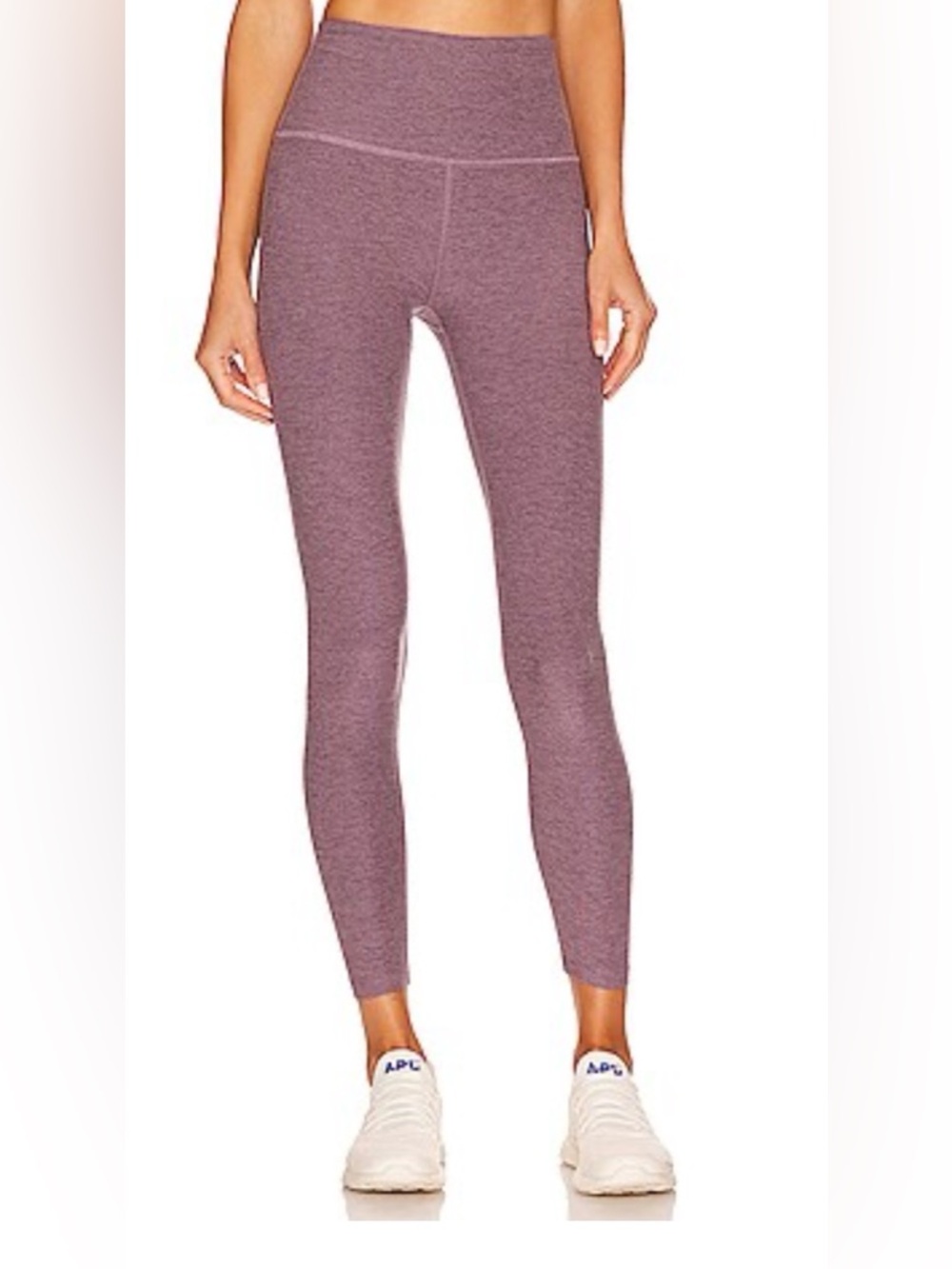 Beyond Yoga space dye Mauve athletic leggings EUC